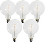 LUEDD 5 darabos E27 dimmelhető LED izzó készlet spirál szál G125 4W 270 lm 2200K (03172)