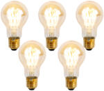 LUEDD 5 darabos E27 dimmelhető LED spirál izzókészlet A60 Goldline 4W 270 lm 2200K (03055)