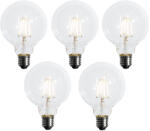 LUEDD 5 darabos E27 dimmelhető LED izzó készlet G95 5W 450 lm 2700K (03157)