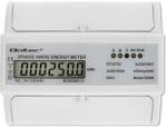 QOLTEC 3-fázisú kétirányú elektronikus mérő | energiafogyasztásmérő DIN sínre | 400V | 100A | LCD | 4P (50989)