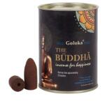 Goloka arany Buddha folyékony füst kúpfüstölő - 24 db (INC502)