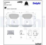 DELPHI set placute frana, frana disc DELPHI LP5093EV (LP5093EV)