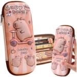 Lean Kapibara iskolai tolltartó készlet rolleren, rózsaszín-barna, 23x9.5x4cm (25032)