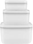 ZWILLING 36804-003-0 élelmiszertároló doboz Téglalap alakú 3, 94 L Szürke 3 db (36804-003-0)