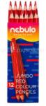 Nebulo Színes ceruza, jumbo háromszög, Nebulo piros (NEBULO_JPCTR1) (NEBULO_JPCTR1)