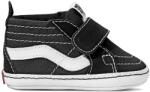 Vans Vans, Sk8-Hi Crib vászon és nyersbőr kiscipő, Fekete/Fehér, 18 EU (VN0A346P6BT-3)