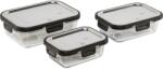 GEFU 12799 élelmiszertároló doboz Téglalap alakú Készlet Átlátszó 3 db (12799)