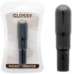 Glossy - elegáns zseb-vibrátor fekete színben
