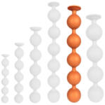 AnalMasterBalls Bulby Butt XXL - érzéki anál golyók 49 cm, narancssárga