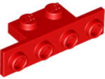 LEGO® Alkatrészek (Pick a Brick) Piros 1x2-1x4 Sarokelem 243621 (243621)