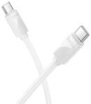 hoco. X114 cablu de date (Tip-C - Tip-C, 60W, încărcător rapid PD 3.0, 100cm) WHITE X114_C_C_W (X114_C_C_W)