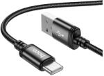 hoco. X89 cablu de date (USB - Tip-C, 3A, încărcător rapid, 100cm, șiret) BLACK X89_USB_C_B (X89_USB_C_B)