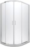 Besco Modern 190 cabină de duș 100x80 cm semicircular crom luciu/sticlă transparentă MA-108-190-C (MA108190C)