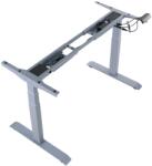  Fém íróasztal (asztal) váz elektromos magasságállítással, elektromos PRATO 04-3T/A SZÜRKE