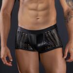 STD Boxeri Barbati Model Perforat, Negru, S/M