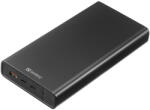 Sandberg 40 000 mAh power bank, laptop, tablet és telefon töltő, USB-C 127 W PD, (100 W + 27 W), USB-A (22, 5 W), alumínium ház, (420-63)