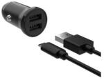 FIXED Încărcător FIX 2xUSB, cablu USB/micro USB, 1m, 15W FIXCC15N-2UM-BK