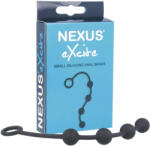 Nexus Excite - dildo anal cu 4 bile - silicon negru mic
