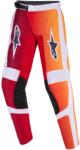 Alpinestars Fluid Portl gyerek motokrossz nadrág piros-narancssárga-világosszürke