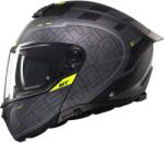 MT Helmets MT Atom 2 SV Destiny felnyitható motoros bukósisak matt fekete-szürke