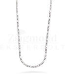  Ezüst férfi tömör Figaro nyaklánc - 50 cm / 4 mm (AG28178) AG28178