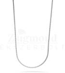  Ezüst unisex tömör nyaklánc (medálhoz is) - 55 cm / 2, 5 mm (AG21956) AG21956