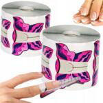 OnlyU Körömforma Sablon 500 Db Rózsaszín Pillangó Formák Hosszabbítás (SZABLON FORMY DO PAZNOKCI 500SZTRÓŻOWE FORMY)