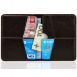 Solier Vékony bőr férfi pénztárca Solier SW10 bordó (5902650680692)