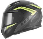 NOX Cască de motocicletă pliabilă NOX N968 Shift negru mat-galben fluo (AIM140-2781)
