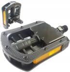 FP Összecsukható kerékpár pedálok városi kerékpárhoz, alumínium-műanyag fényvisszaverők (FP-875A)