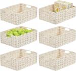 MDesign 6 db-os fonott kosár rendszerező szett Apróságok szekrényhez Fogantyúk (J1944)