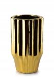 Mondex Yvonne Gold arany színű kerámia váza 12x20 cm (HTTS7415)