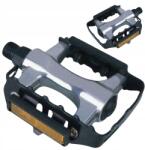 Feimin bicycle pedals Alumínium kerékpár pedál Mtb 9/16 fényvisszaverőkkel, fekete-ezüst (FP979)