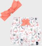 Pippadu Fodros nadrág és hajpánt szett - flamingó