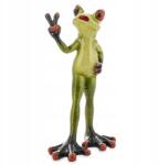 Art-Pol Béka figura béka hölgy vidám piros ajkak pózol vicces figura (105256)