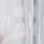  Modern Divatos Függöny A Szoba Nappalijába Levél Ezüst Almera 600x160 (wymiar 280,00 x 700,00 cm)