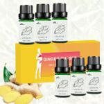 6x Gyömbér illóolaj Természetes gyömbér 10ml Aromaterápia (J1399)