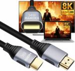 LTC Kábel Csatlakozó Hdmi Kábel 1M Kábel V2.1 8K 4K Prémium Arany Csatlakozók (HD211)