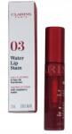 Clarins Water Lip Stain Ajakrúzs Piros Red Water 2, 8ML Miniatűr
