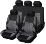Autolife AD9521GR 9 részes 2HELYEN osztható univerzális üléshuzat szett - Légzsákos - szürke-fekete (01457) - autolife