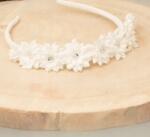 Celebrita Fehér, elsőáldozási hajpánt 039