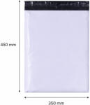  Futártasak, futár zacskó 350x450 mm szürke (1 darab)