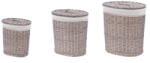 AdTrend Set 3 cosuri rufe gri 35, 5 x 24, 5 x 40, 43 x 30, 5 x 48, 50 x 37 x 56, 5 cm (110938)