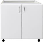 International Service Padova -Corp inferior 2 usi , Alb/usi MDF vopsit Alb, 80x52x 82 cm