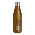 Ecolife Sticlă Termos Metalică 500ml - Wood