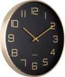 Karlsson Ceas de perete Elegance Glow, negru (KA5973BK)