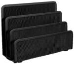 Fornax Fémhálós levéltartó 3 rekeszes Fornax, fekete (000002635) - tonerpiac