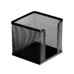 Bluering Fémhálós kockatömbtartó 10x10x8cm, Bluering® fekete (KOCKFEMH) - tonerpiac