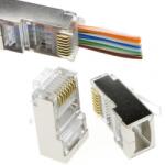 Emtex Mufa RJ45 FTP Cat. 5e Emtex EMT-PR5E-FTP, ecranata, passthrough, 100 bucati (EMT-PR5E-FTP)