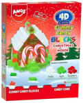 Amos Sweets 4D Gummy Blocks House Christmas építhető gumicukor karácsonyi házikó 220g - vegyesbolt